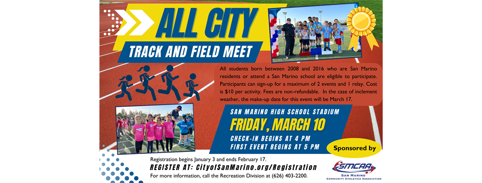 All-City Track and Field Meet - Friday, March 10, 2023