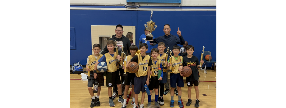 2022-23 3/4 Boys Youth Basketball Champions - Cavaliers!