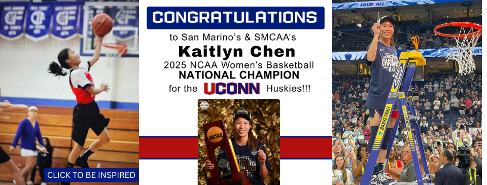 Congratulations to San Marino's Kaitlyn Chen on Winning the National Championship with UConn