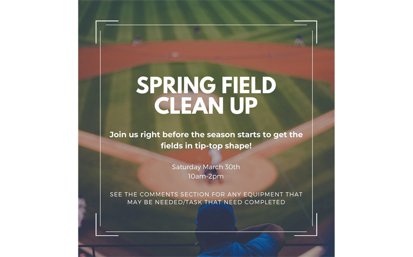 Spring Field Clean Up Day