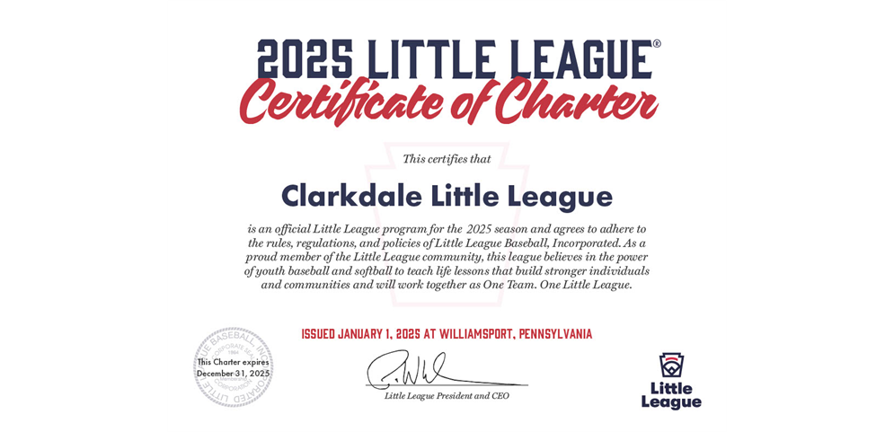 Clarkdale is a member of Georgia Little League District 2