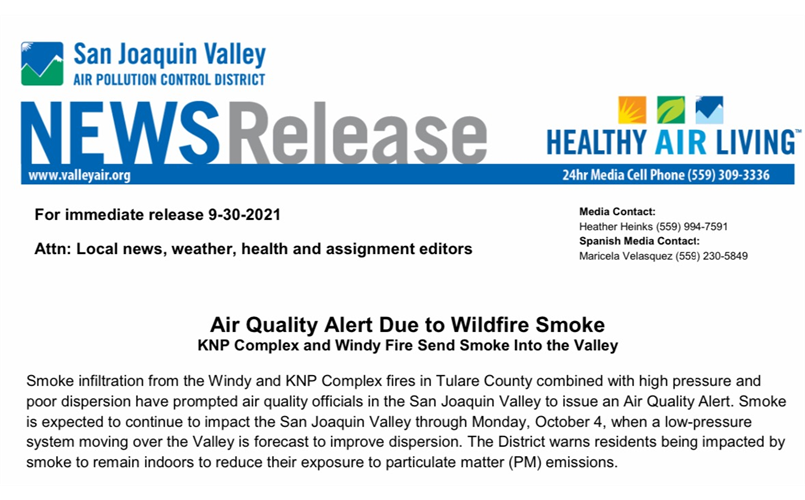Games Cancelled-Bad Air Quality 10/02/21
