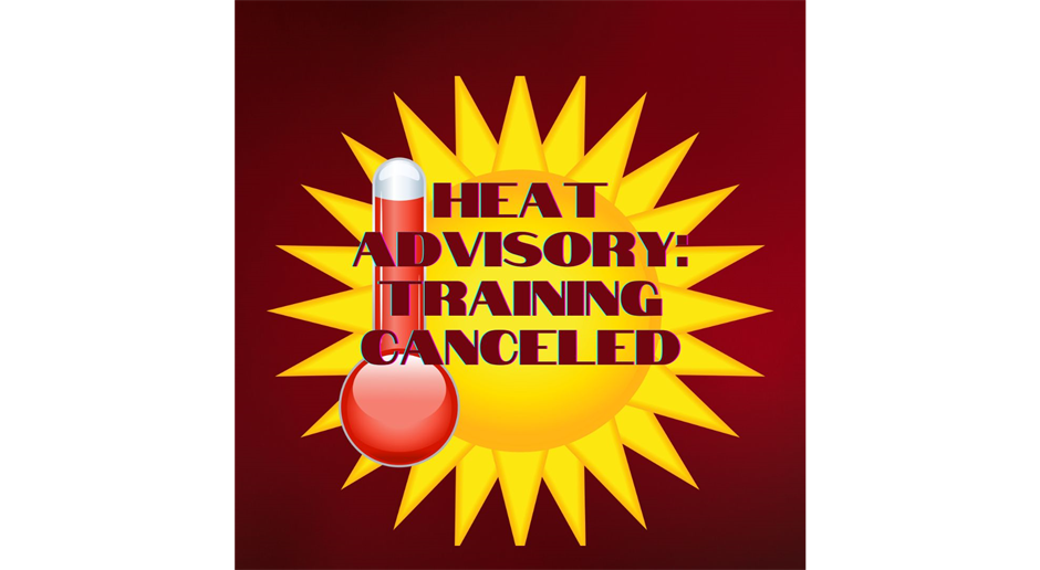 Training Cancelled Wed/Thurs July 27&28