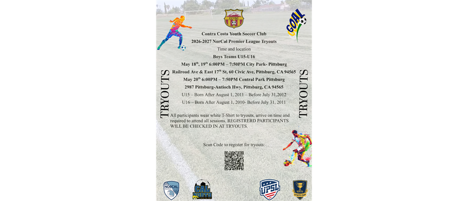 26-27 NorCal Premier League Teams Tryouts
