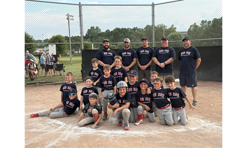 8U Coach Pitch 2025 Champions- Red Sox