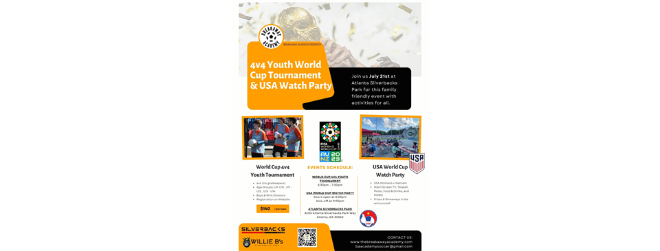 4v4 World Cup Tournament & Watch Party