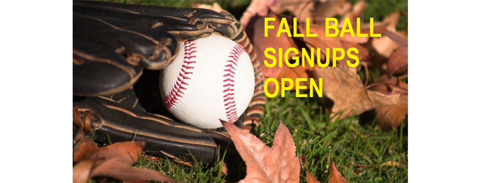 Fall Registration Open