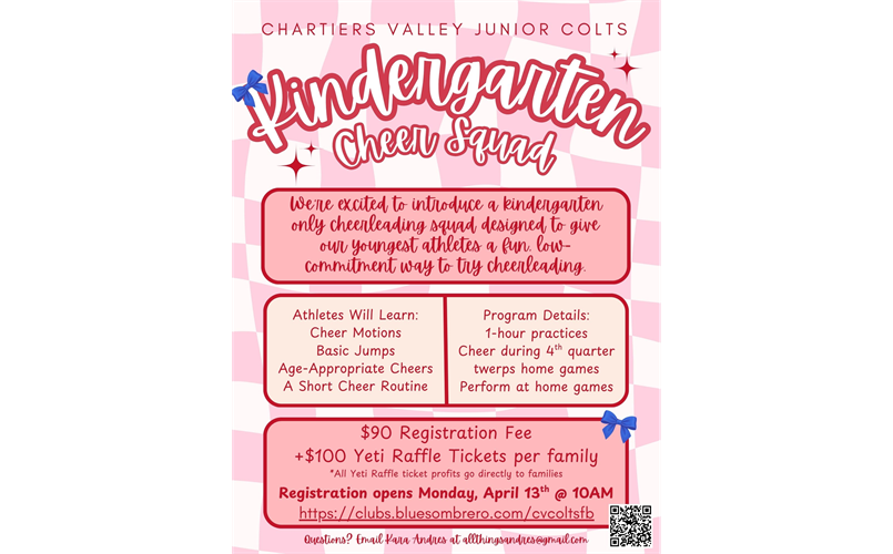 Introducing a Kindergarten Cheer Squad!