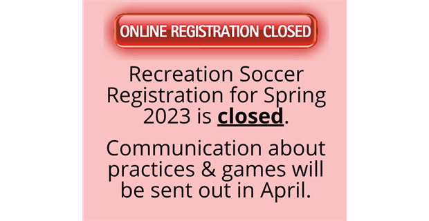 Recreation Registration Closed