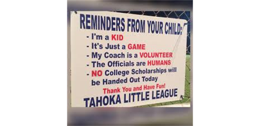 Tahoka Little League Reminders