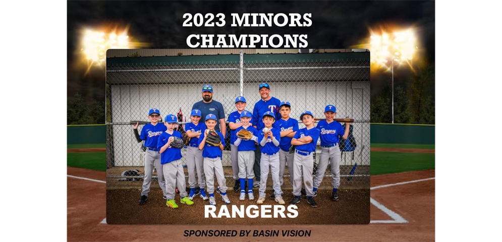 2023 Minors Champions - Rangers