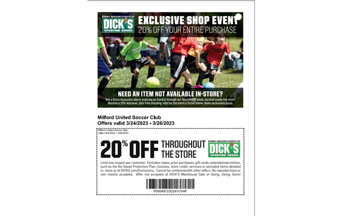 DICK's Sporting Goods Coupon 