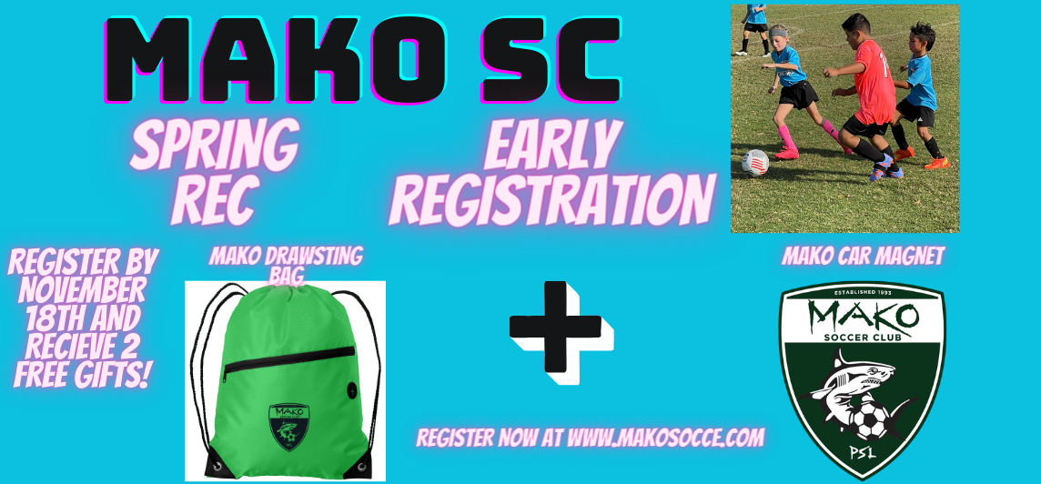 EARLY REGISTRATION FOR SPRING REC NOW OPEN!!!!!