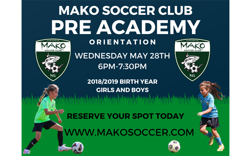 2025/26 PRE ACADEMY REGISTRATION IS OPEN