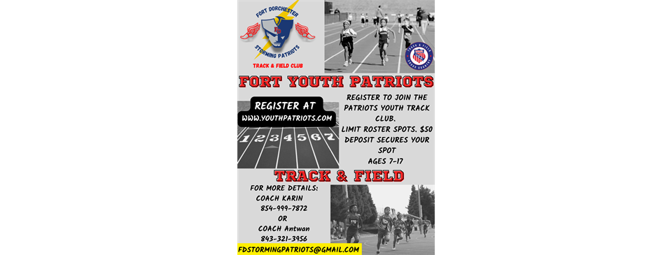 TRACK & FIELD REGISTRATIONS ARE OPEN