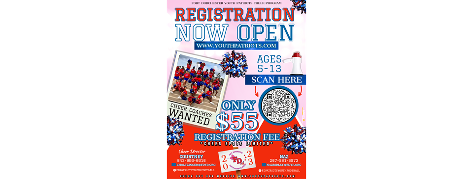 Cheer Registrations are Open