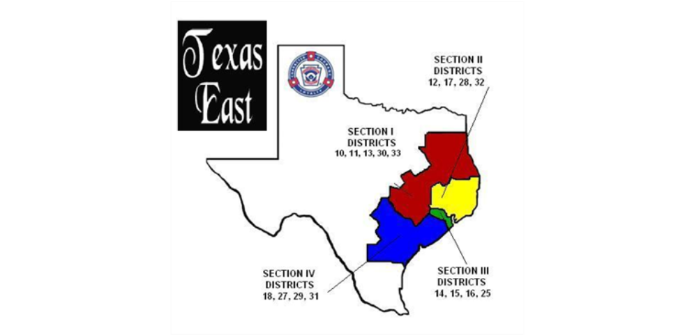 Little League Regions Map