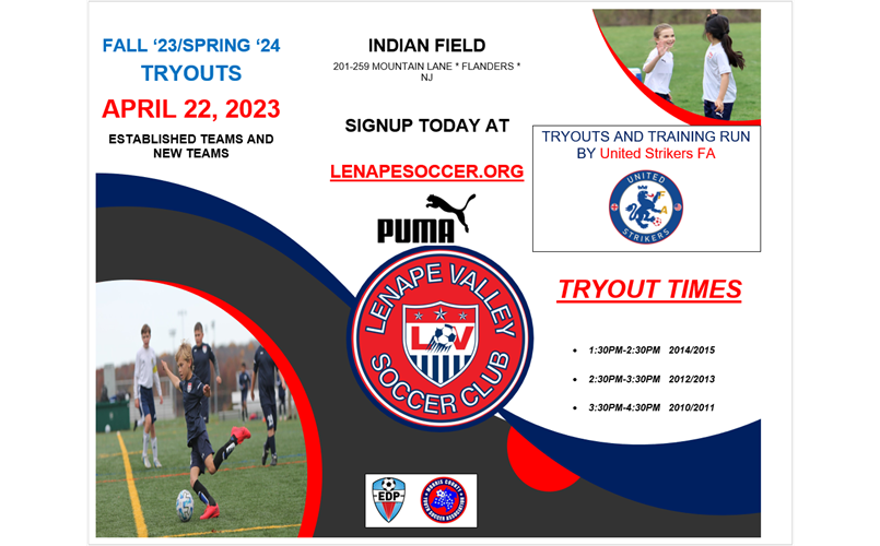 Fall 2023 & Spring 2024 Travel Tryouts!!!