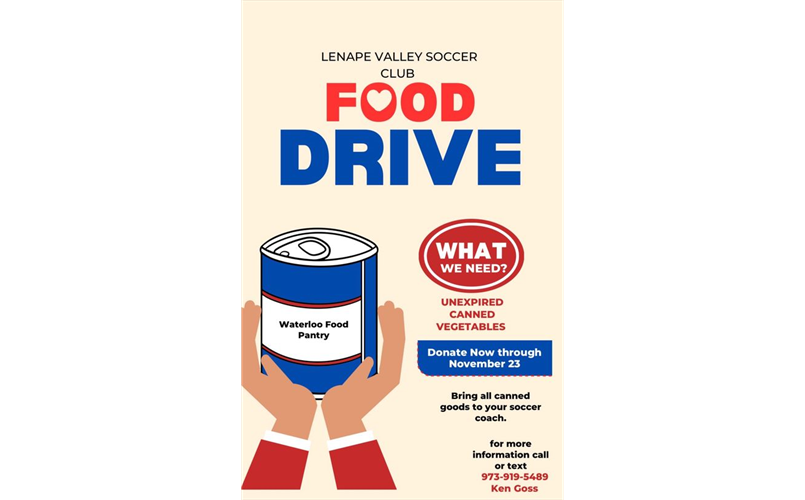 Lenape Valley Soccer Club Food Drive