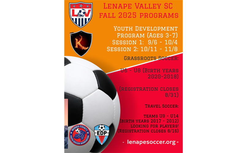 Selected Fall Registrations are Open!