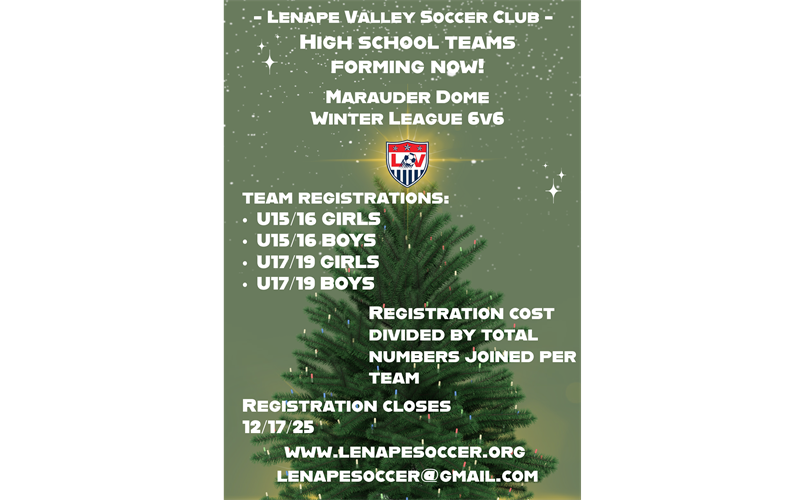 Marauder Dome Winter League Registration is Open!