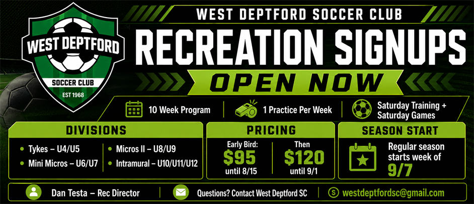 WDSC Recreation Signups Open Now
