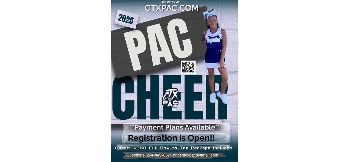 Cheer Registration is Open!!