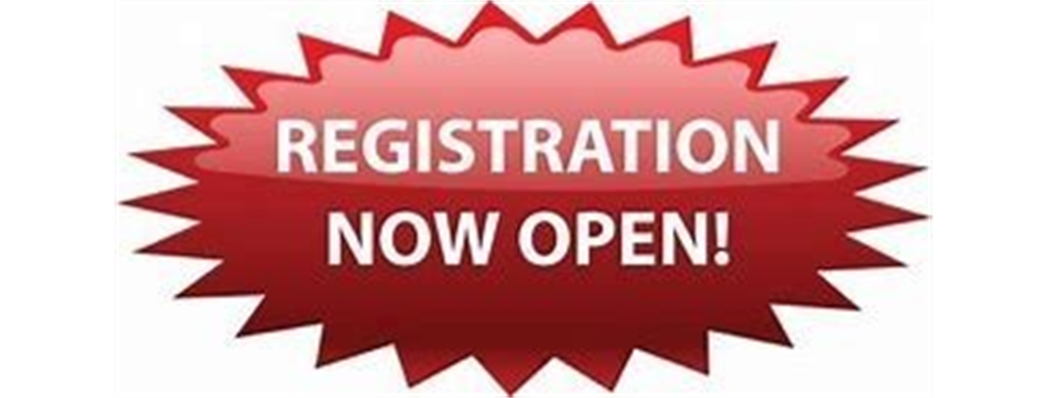 REGISTRATION IS OPEN