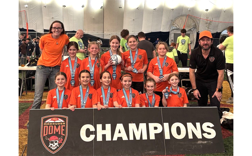 Falcons U10 girls Winter League Champions 2026