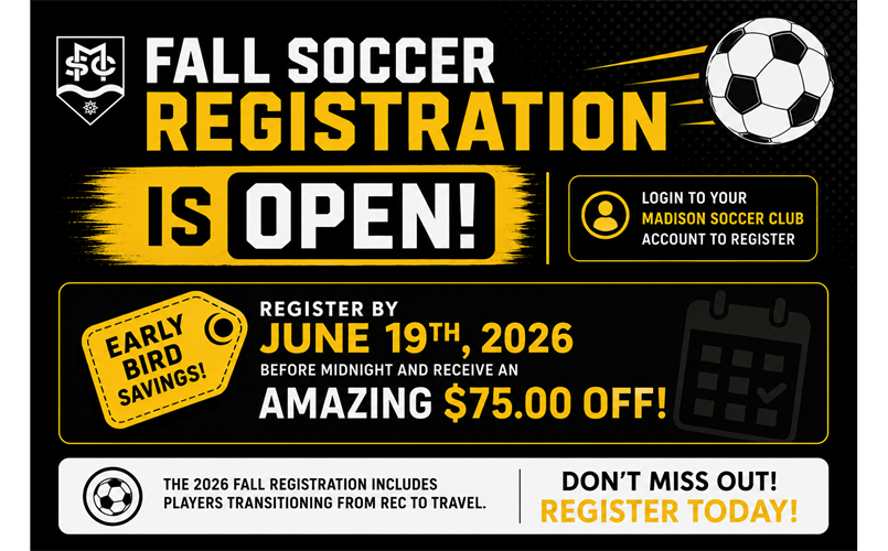 Fall 2026 Registration is Open!
