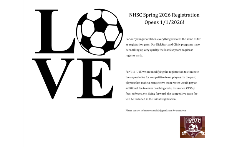 Spring Registration opens 1/1/26