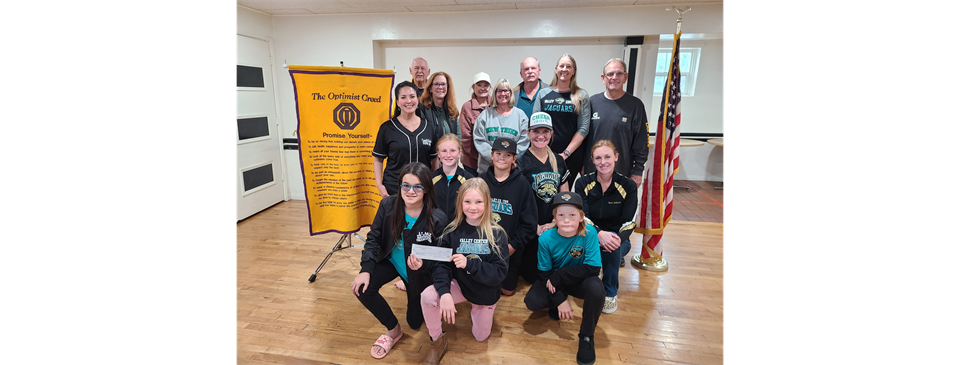 Generous Donation from the Optimists Club