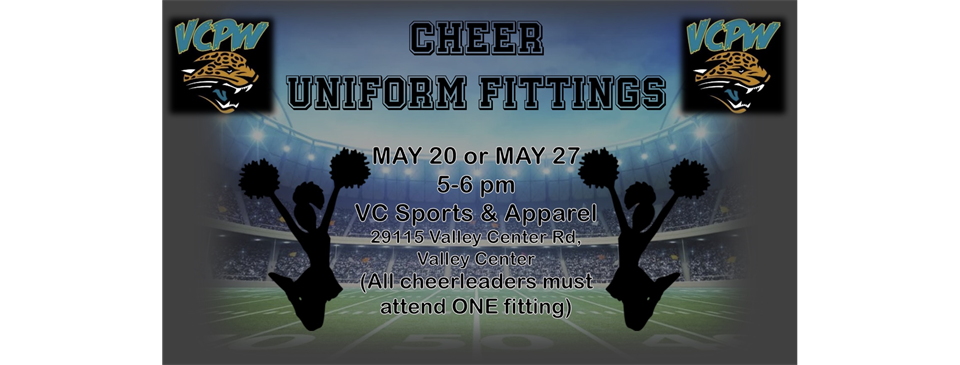 Cheer Uniform Fittings