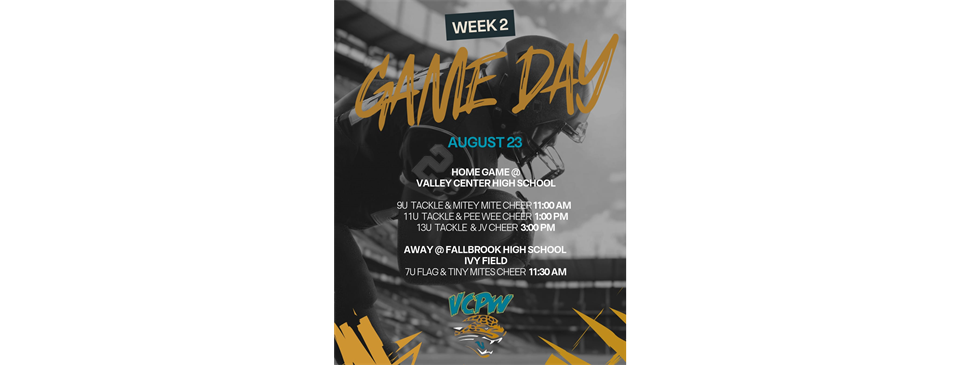 Aug 23 Games - Week 2