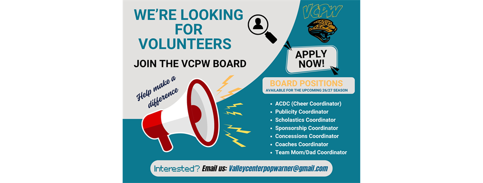 Seeking Volunteers to Join our Board Next Year