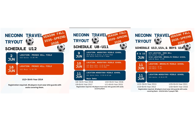 TRAVEL TRYOUTS--click for more info