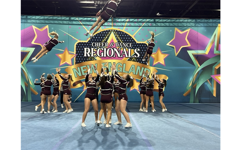 JV Cheerleaders at Regionals 2025