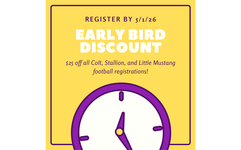 Early Bird Discount