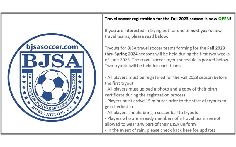 Travel Soccer Tryouts!