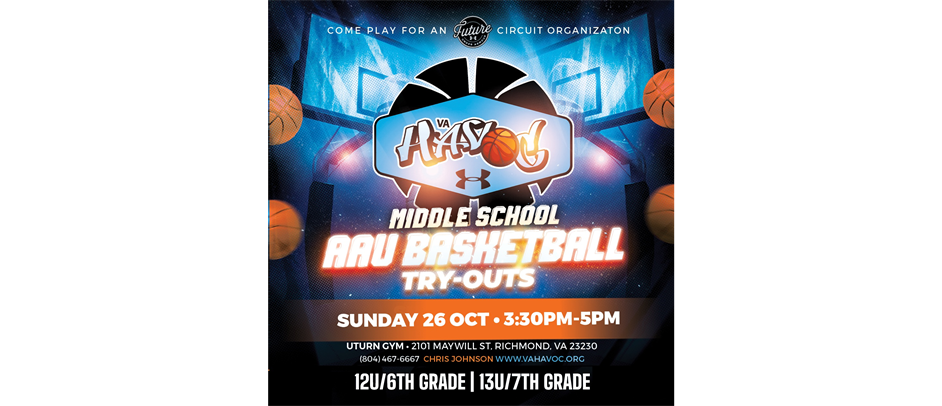 VA Havoc 804 Boys 12U/6th Grade-13U/7th Grade Tryouts @ Varina High on Sunday 10/26