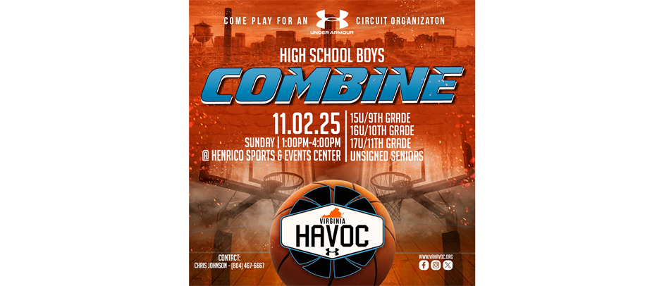 VA Havoc Boys High School Combine @ Henrico Sports & Event Center THIS SUNDAY 11/2