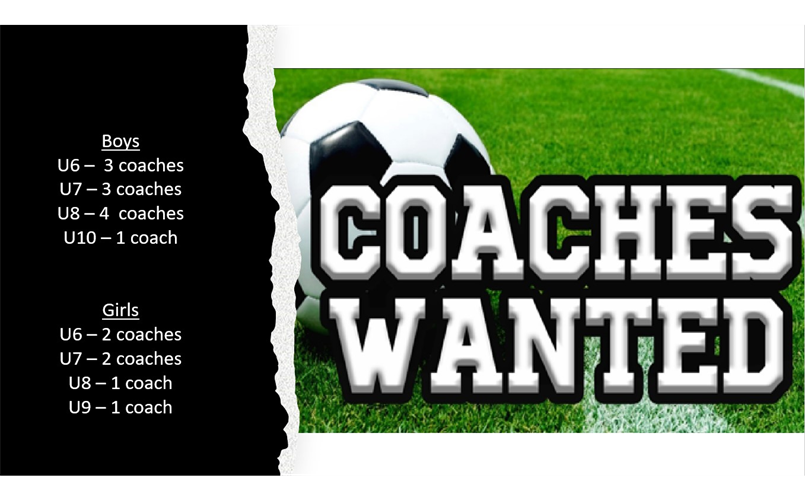 Coaches Needed!