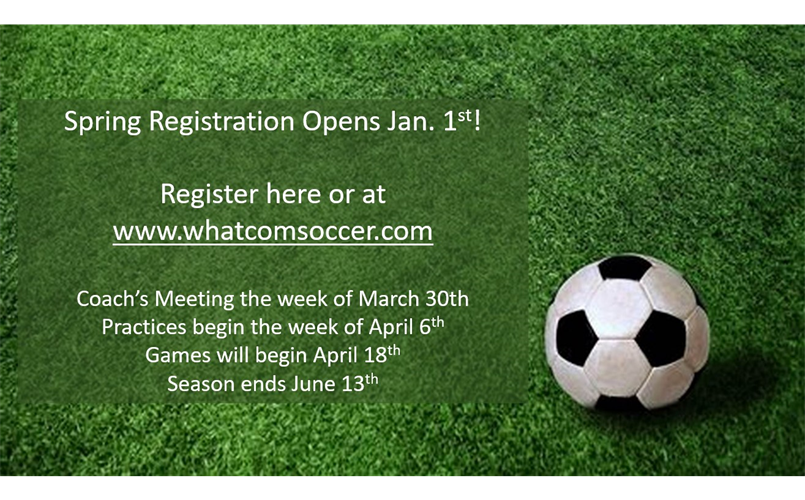 Spring Registration Opens Jan 1st!