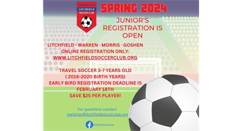 Junior's Registration is open until March 20th