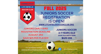Juniors registration is open until August 17th