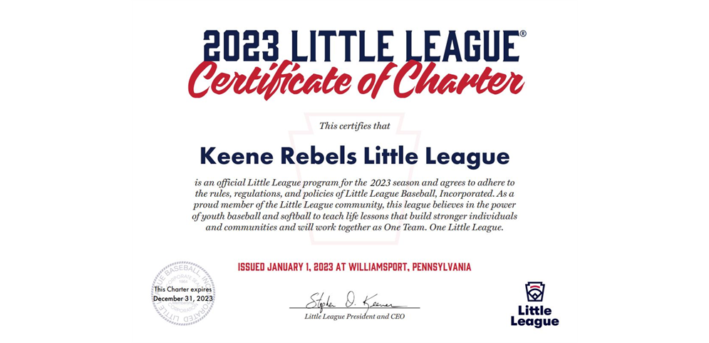 Keene Rebels Little League Baseball