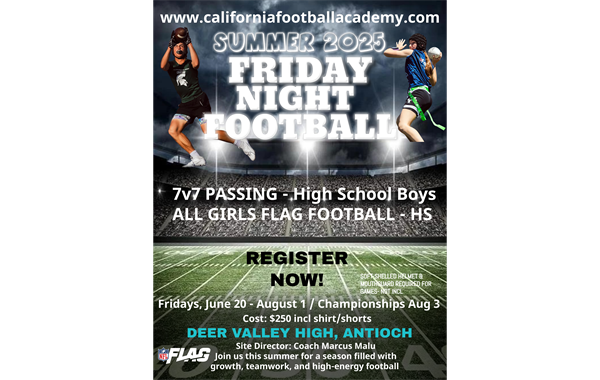 FRIDAY NIGHT LIGHT FOR HIGH SCHOOL THIS SUMMER - CFA ANTIOCH