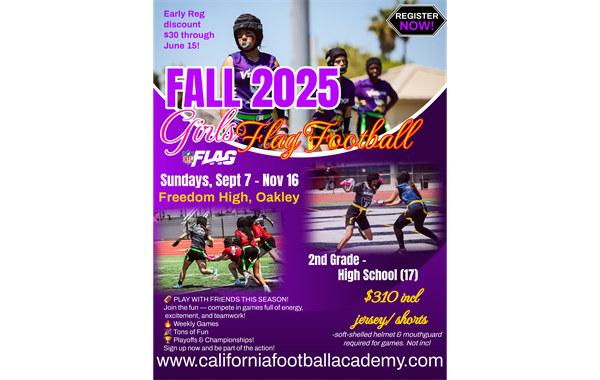 Fall 2025 All Girls Flag Football