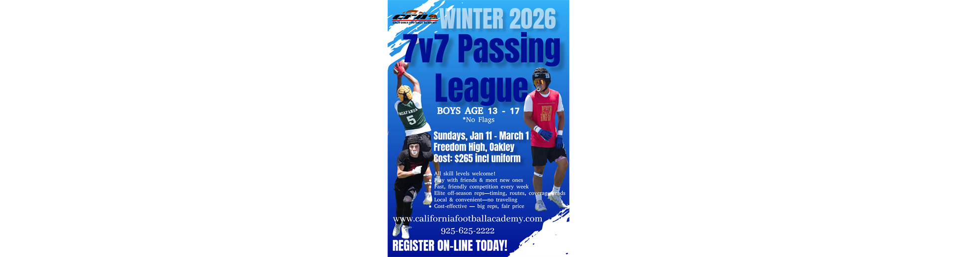 WINTER 7v7 PASSING LEAGUE Age 13-17