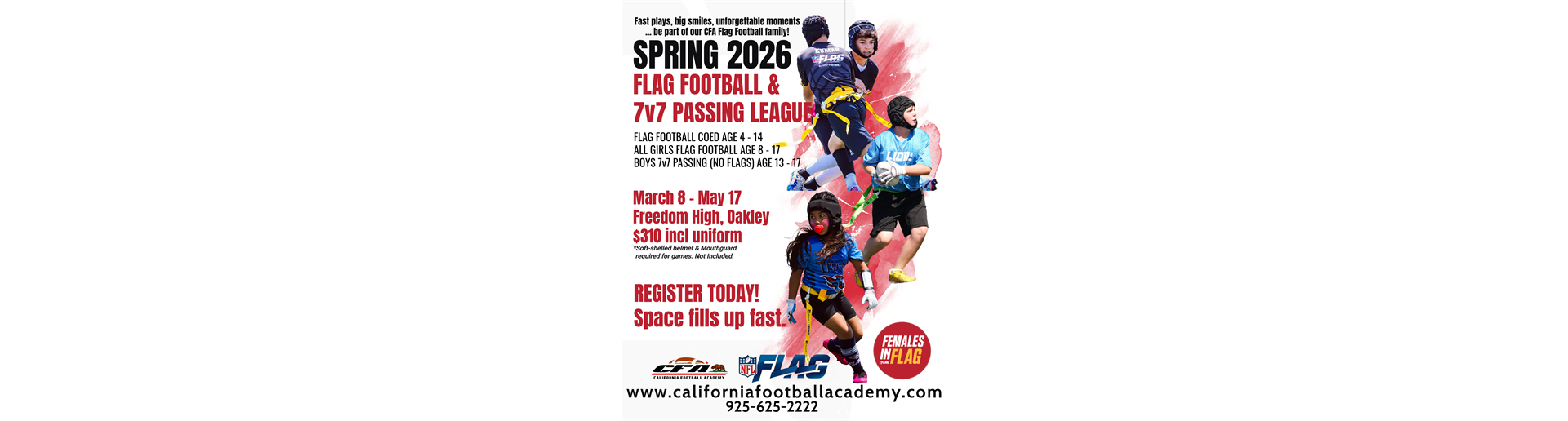 REGISTER TODAY! SPRING 2026 